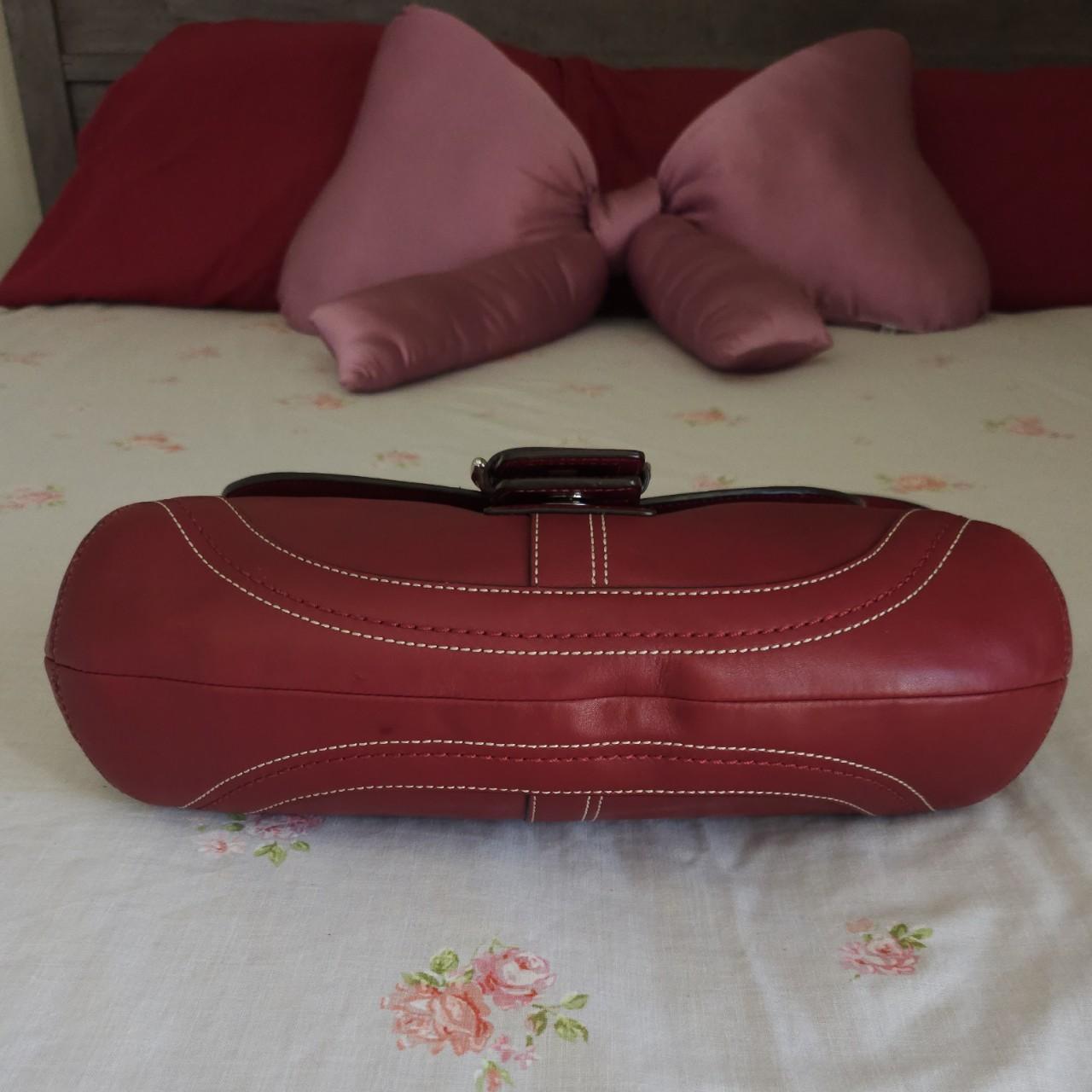 ❤️ Vintage Y2K Coach Dark Red Soho Buckle Shoulder Purse ❤️