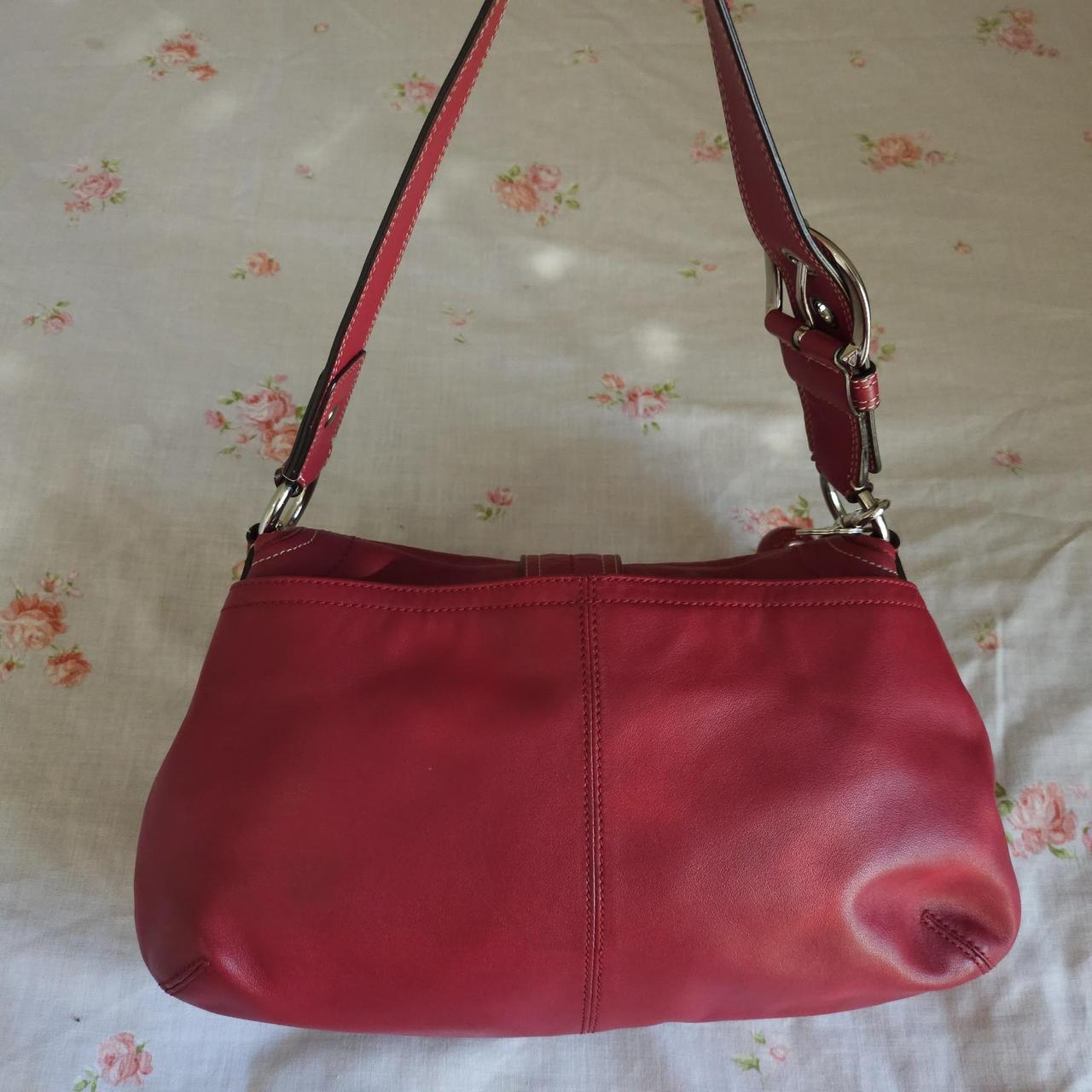 ❤️ Vintage Y2K Coach Red Soho Buckle Shoulder Purse ❤️
