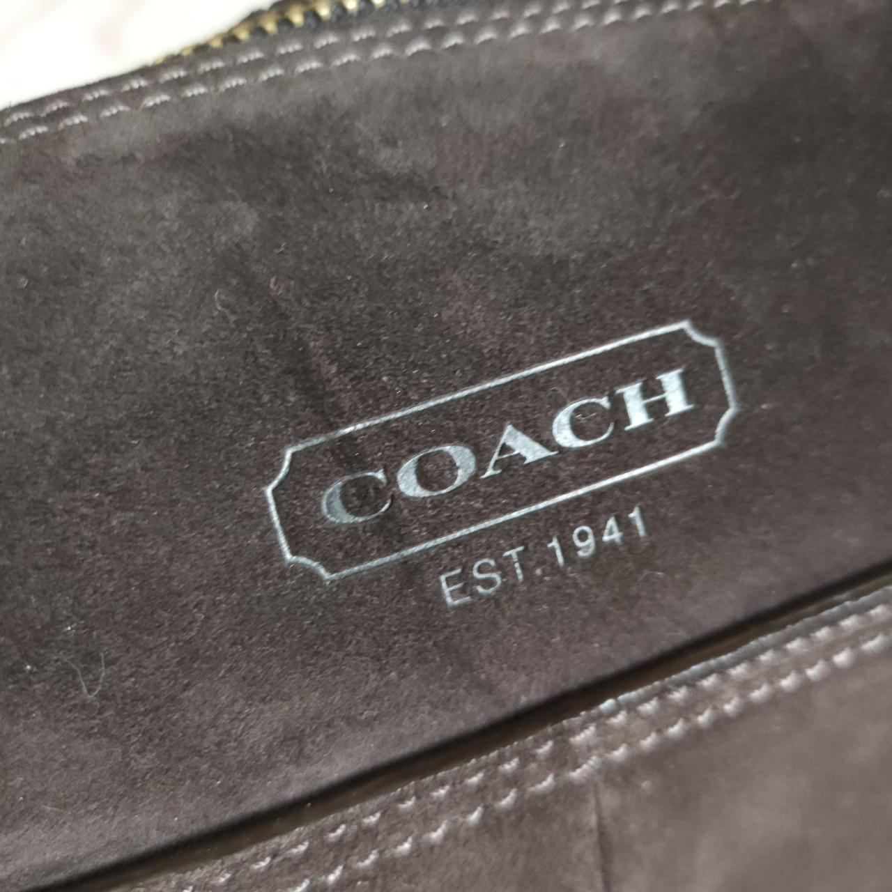 Y2K Vintage Coach Soho Brown Gold Suede Shoulder Bag Purse🤎🌆