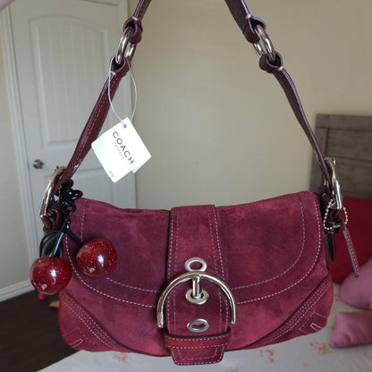 ❤️ Y2K Vintage Coach Suede Mini Soho Shoulder Bag ❤️