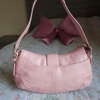 Y2K Coach Baby Pink Soho Shoulder Bag Purse🌺🩷