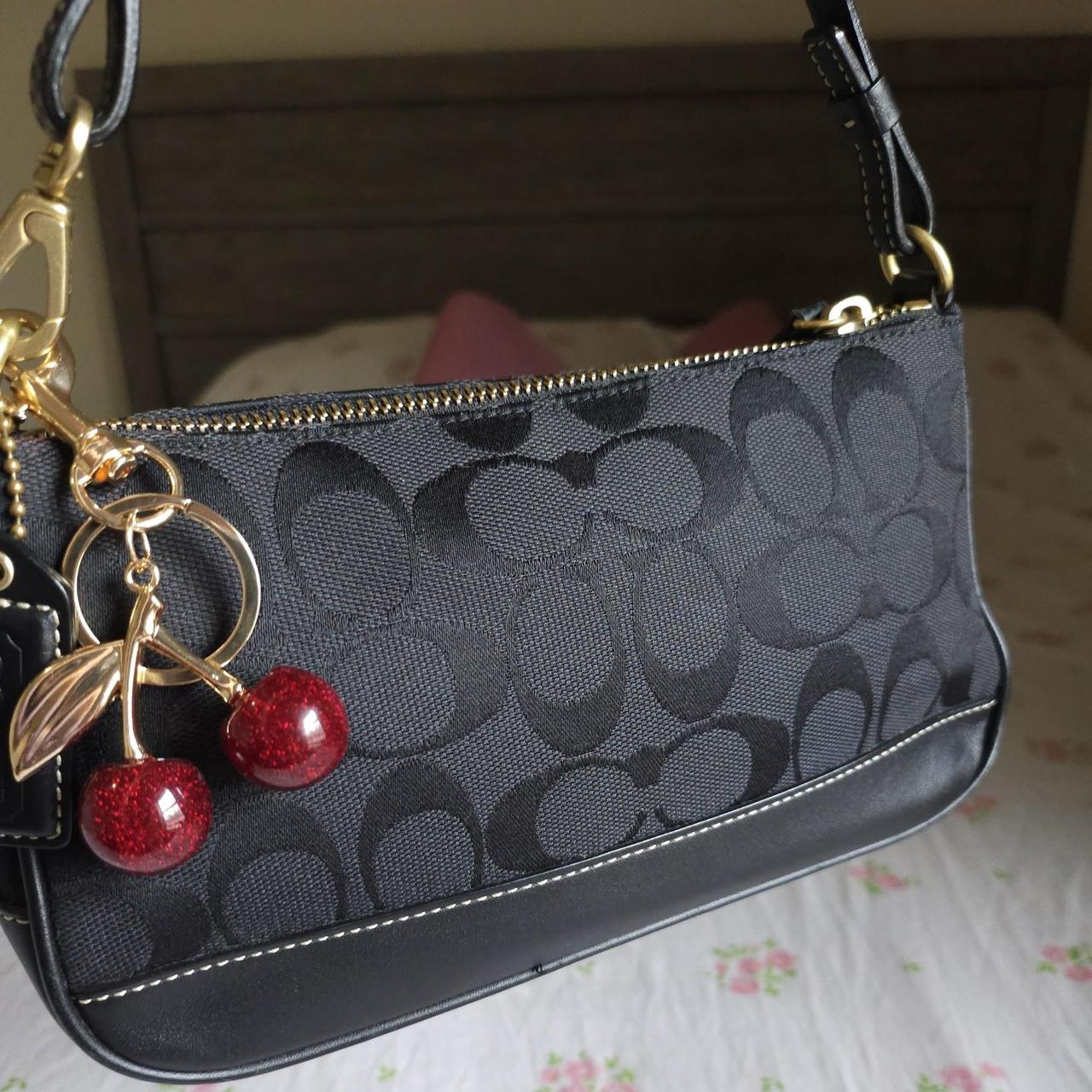 ❤️ Vintage Y2K Coach Demi Black Gold Shoulder Bag Purse ❤️