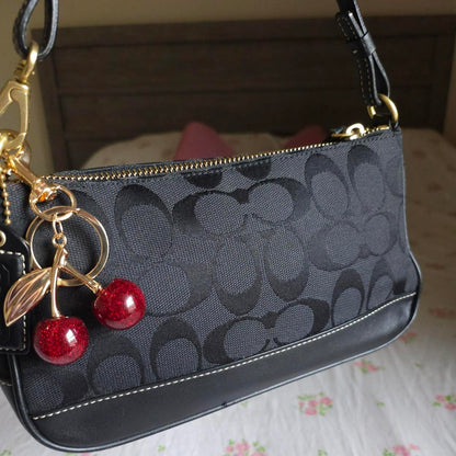 ❤️ Vintage Y2K Coach Demi Black Gold Shoulder Bag Purse ❤️