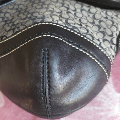 Y2K Vintage Coach Large Soho Signaure Cs Shoulder Purse🖤🍫