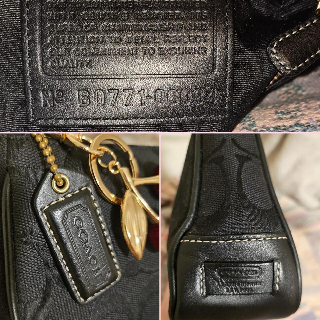 ❤️ Vintage Y2K Coach Demi Black Gold Shoulder Bag Purse ❤️