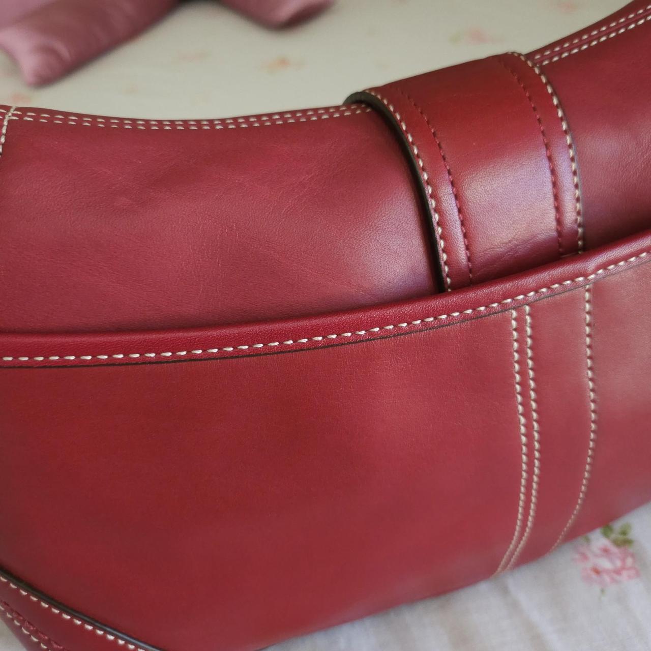 ❤️ Vintage Y2K Coach Dark Red Soho Buckle Shoulder Purse ❤️