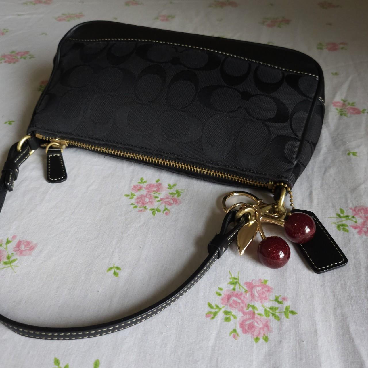 ❤️ Vintage Y2K Coach Demi Black Gold Shoulder Bag Purse ❤️