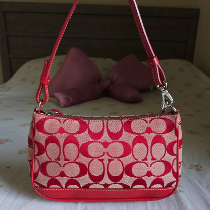 ❤️ Vintage Y2K Demi Red Signature Cs Mini Shoulder Bag Purse ❤️