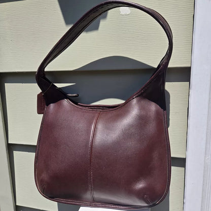 Rare Made In USA Old Coach 9025 Shoulder Bag Mahogany Brown Vintage J7D Y2K 90's💜🍇