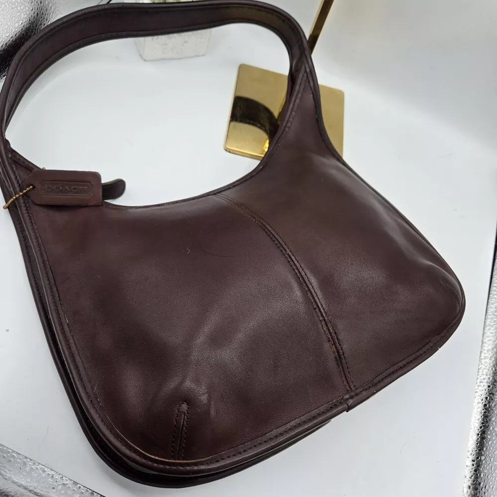Rare Made In USA Old Coach 9025 Shoulder Bag Mahogany Brown Vintage J7D Y2K 90's💜🍇