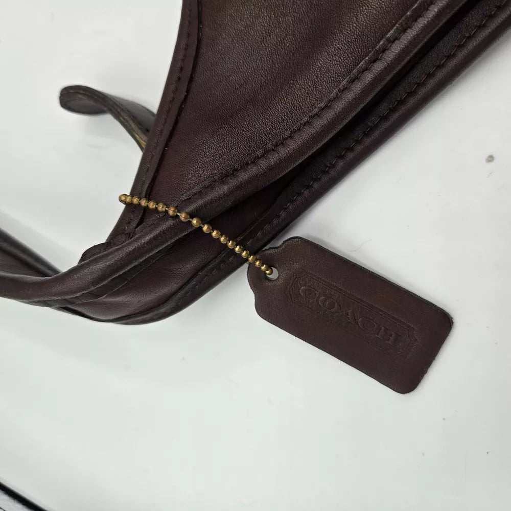Rare Made In USA Old Coach 9025 Shoulder Bag Mahogany Brown Vintage J7D Y2K 90's💜🍇