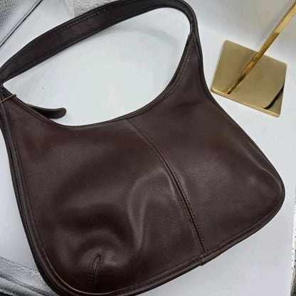 Rare Made In USA Old Coach 9025 Shoulder Bag Mahogany Brown Vintage J7D Y2K 90's💜🍇