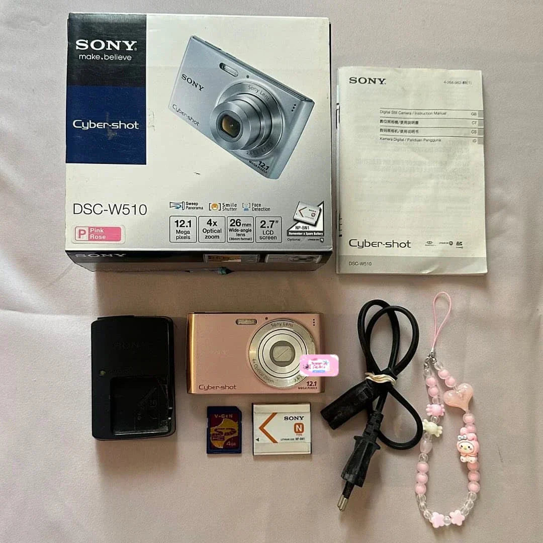 ✨ Authentic Sony Cybershot DSC-W510 in baby pink PreOwned 💖