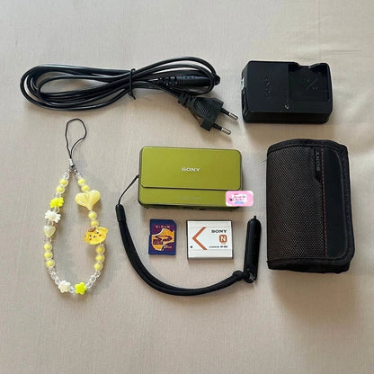 ✨ Authentic Sony Cybershot DSC-T99 in lime green PreOwned 💖