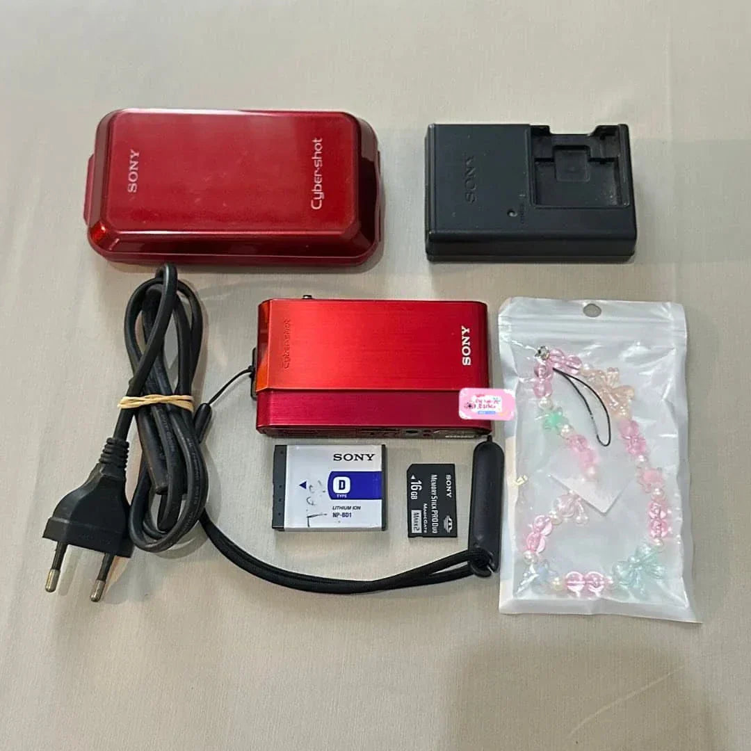 ✨ Authentic Sony Cybershot DSC-T900 in cherry red PreOwned 💖