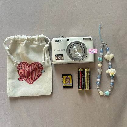 ✨ Authentic Nikon Coolpix L25 in milky white PreOwned 💖