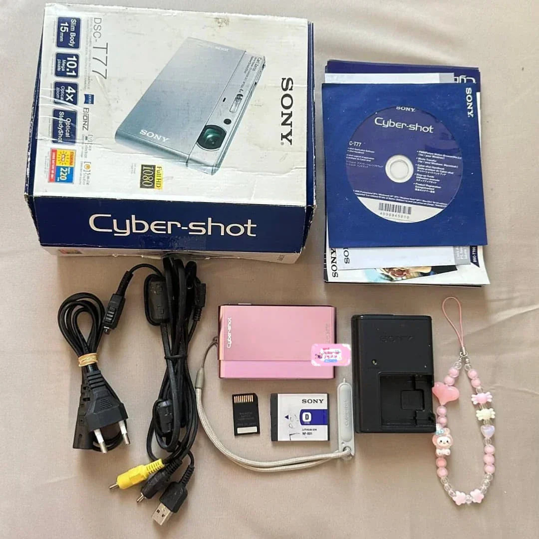 ✨ Authentic Sony Cybershot DSC-T77 in baby pink PreOwned 💖