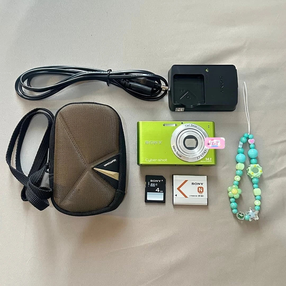 ✨ Authentic Sony Cybershot DSC-W320 in lime green PreOwned 💖