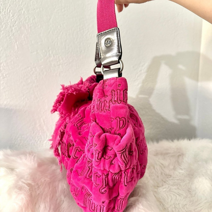 Juicy Couture Pink Velour Handbag🌺🩷