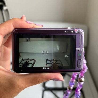 🍇 ₊˚💜 Nikon Coolpix S6400 Digital Camera (RARE Purple, Touchscreen) 🍥 🎀📷