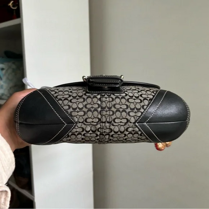 Vintage Coach Soho Flap Black and Grey🥬🎄