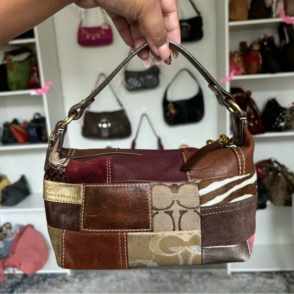 Y2K Coach Mini Patchwork Bag🌲🍀