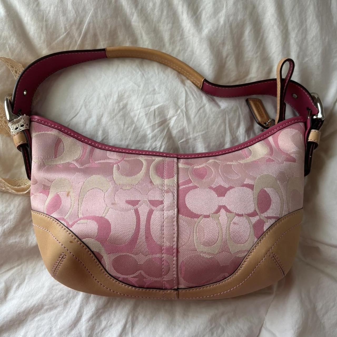Mini Vintage Coach Hobo In Optic Pink💜🍇