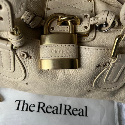 Authentic Cream Chloe Paddington Bag With Gold Hardware✨🔥