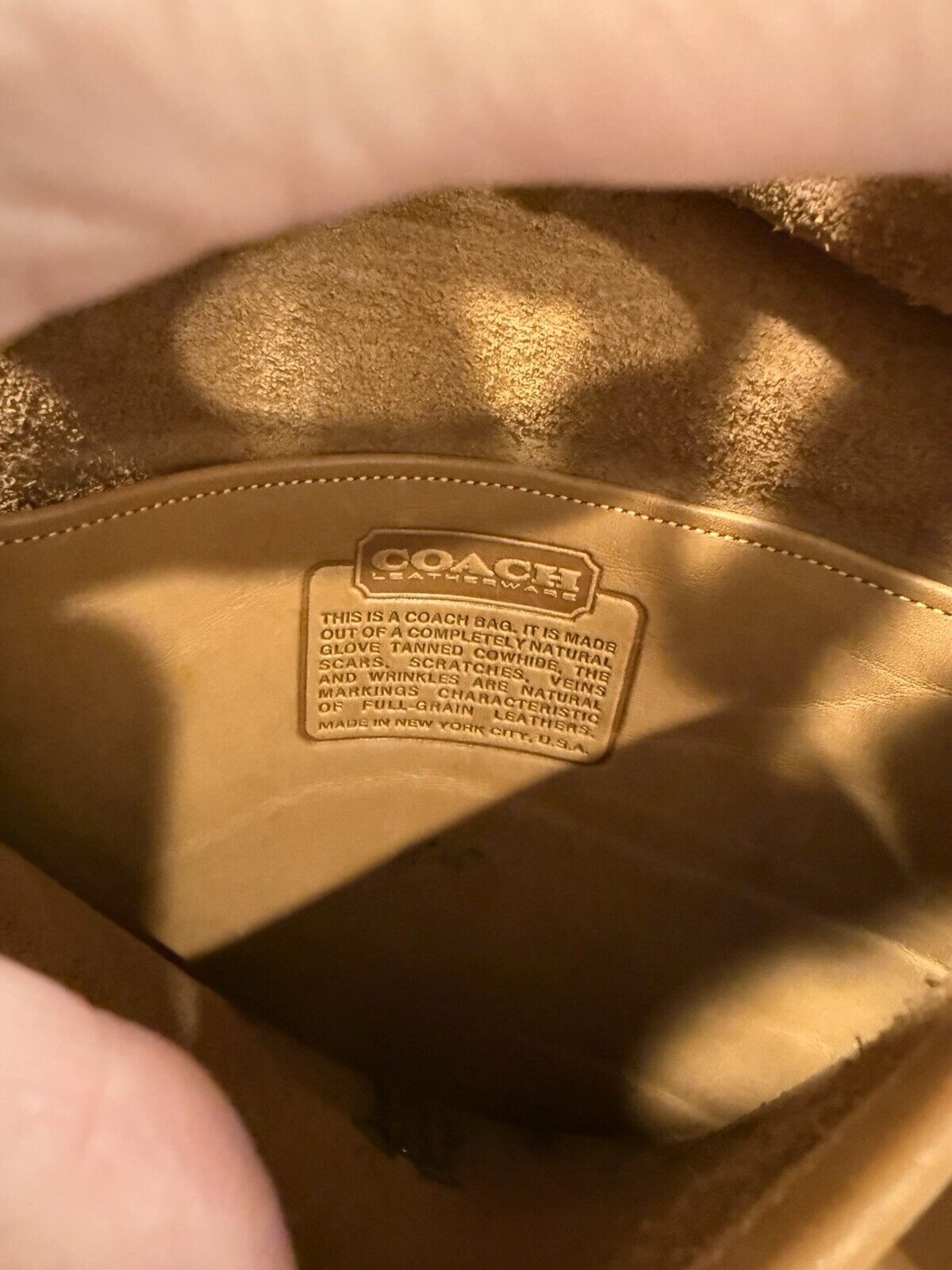 Coach Vintage Crescent Saddle Bag Nyc 9235 Saddle Tan🍂✨
