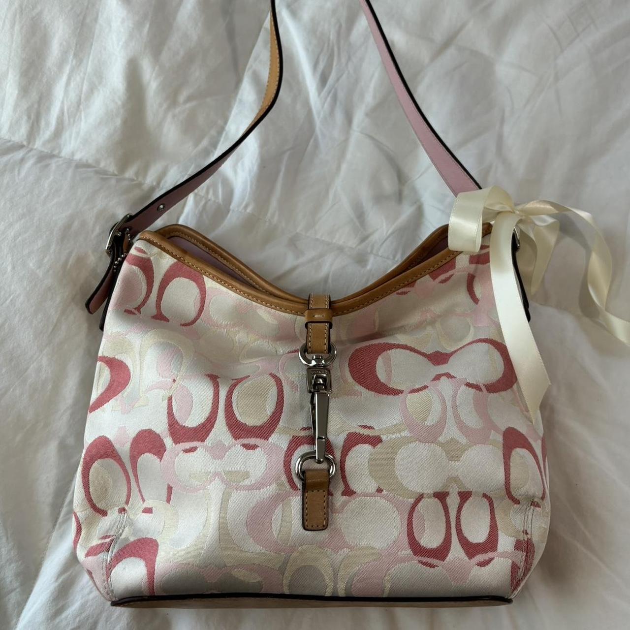 Vintage Coach Optic Pink Purse🩷🍒