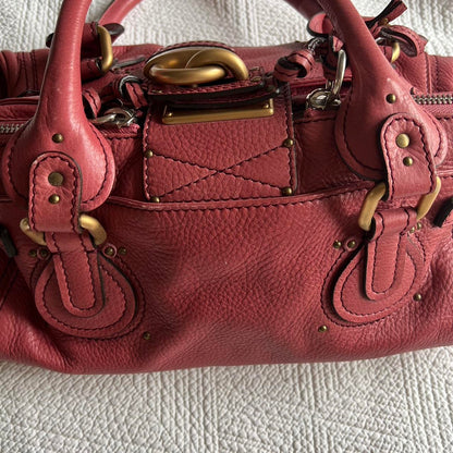 Rare Pink Chloe Paddington Bag With Gold Hardware🍒❤️‍🔥