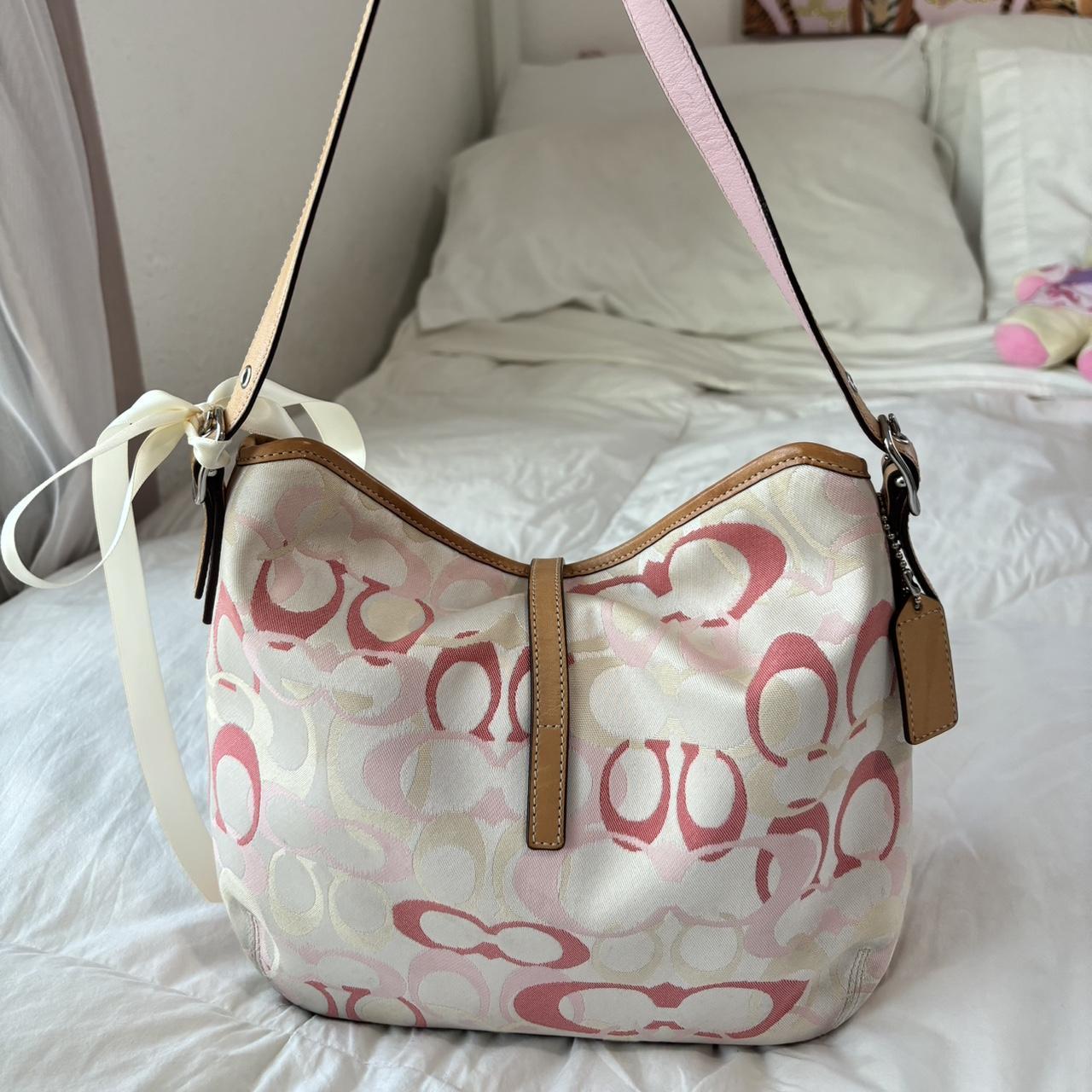 Vintage Coach Optic Pink Purse🩷🍒