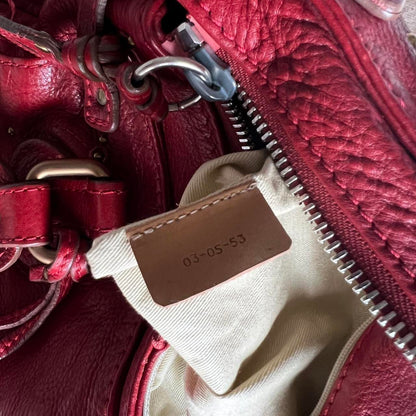 Gorgeous Red Chloe Paddington Bag With Gold Hardware🍒❤️‍🔥