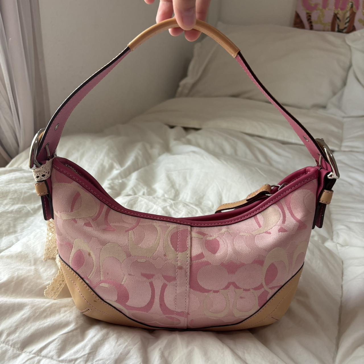 Mini Vintage Coach Hobo In Optic Pink💜🍇