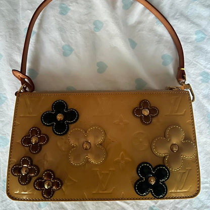 Louis Vuitton 2002 Special Edition Orange Lexington Flower Pochette🍂✨