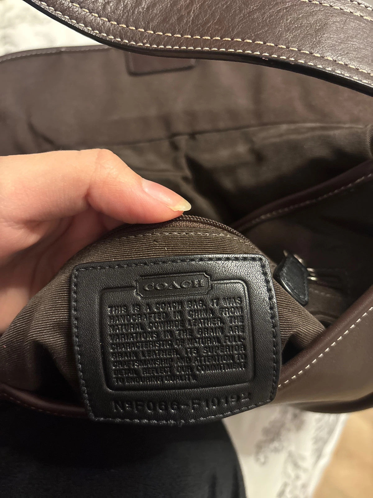 Coach F10192 Medium Vintage Soho Top Flap Y2K Black Leather Shoulder Bag🤎🌆