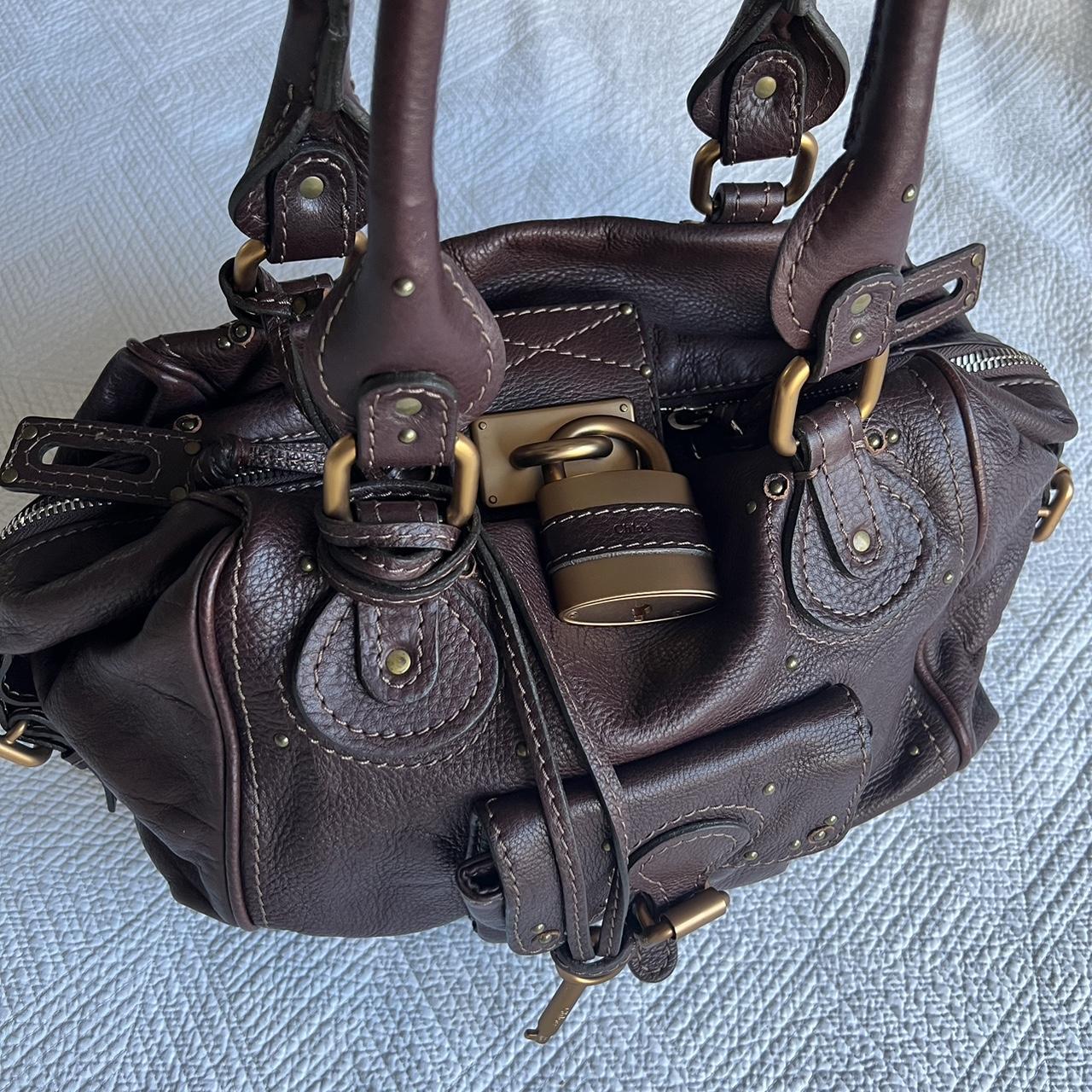 Brown Chloe Paddington Bag With Gold Hardware🤎🌆