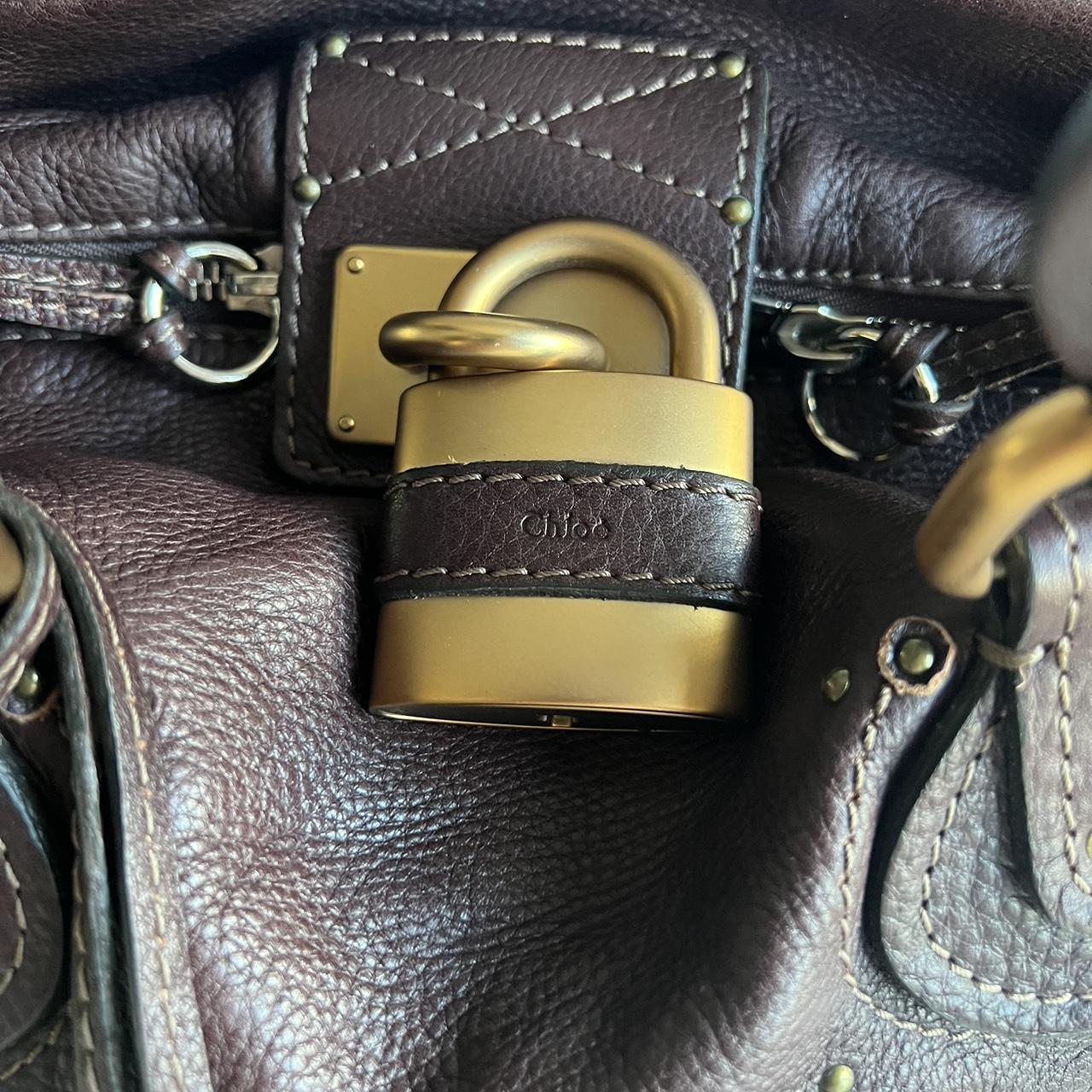 Brown Chloe Paddington Bag With Gold Hardware🤎🌆