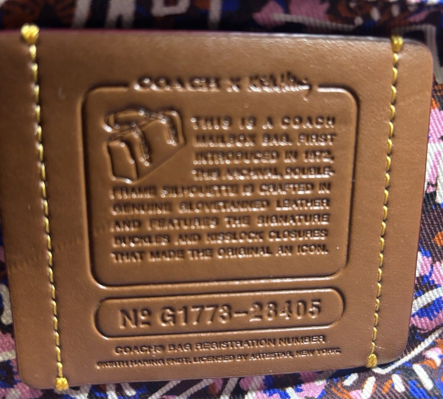 Keith Haring X Coach Collaboration Pink Handbag🍬⚡
