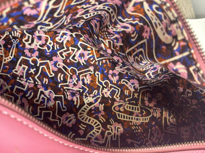 Keith Haring X Coach Collaboration Pink Handbag🍬⚡