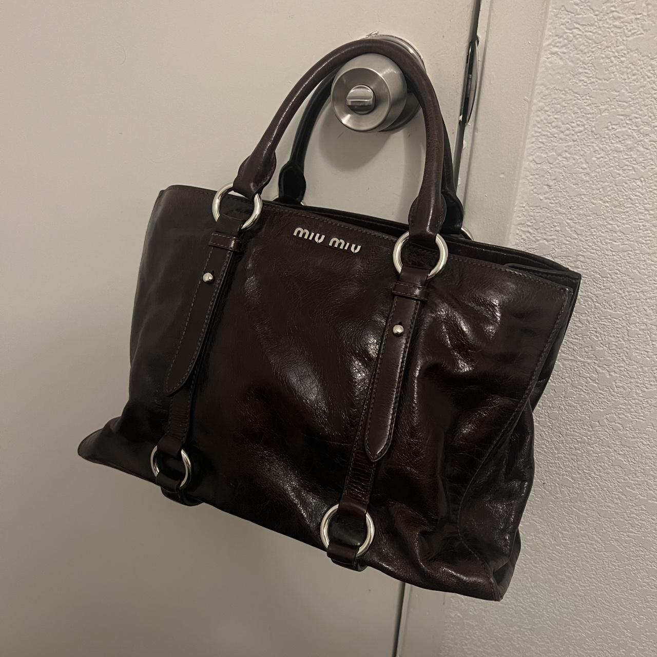 🍇💜Preowned dreamy Miu Miu leather bag🍇💜