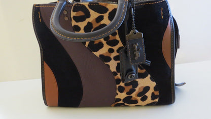 Coach Rogue Bag With Leopard Patchwork B1880 32879🩶🏙️