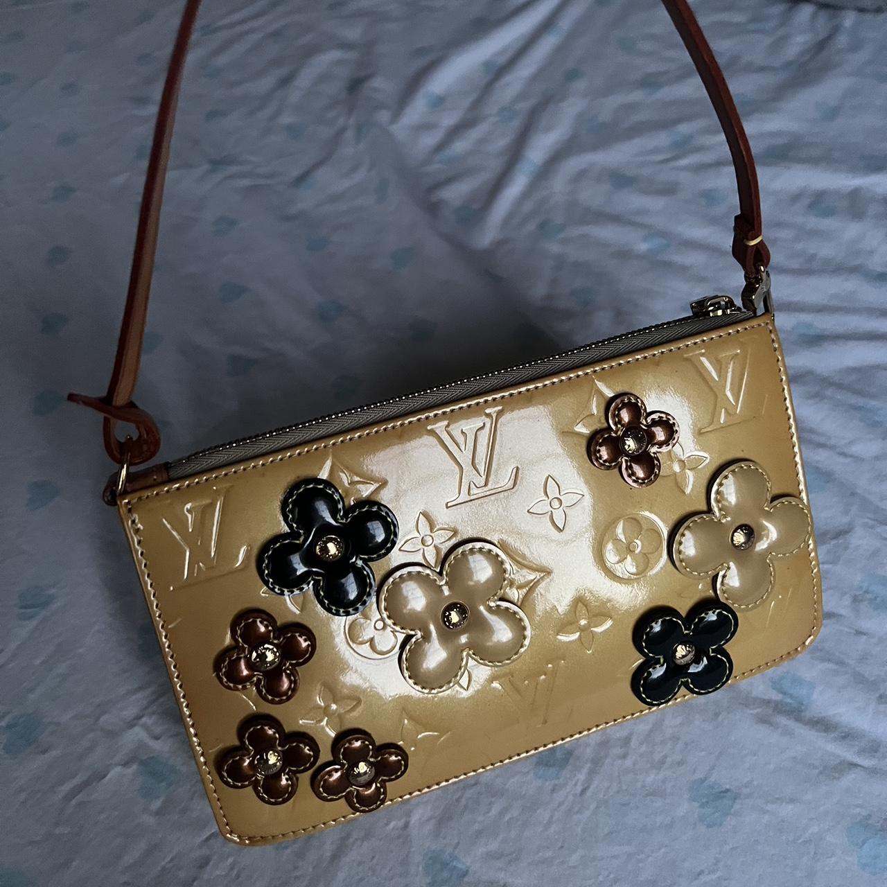 Louis Vuitton 2002 Special Edition Orange Lexington Flower Pochette🍂✨