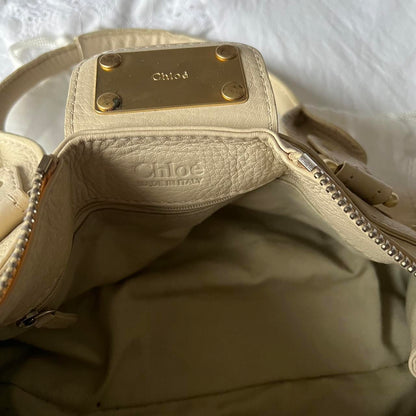 Authentic Cream Chloe Paddington Bag With Gold Hardware✨🔥