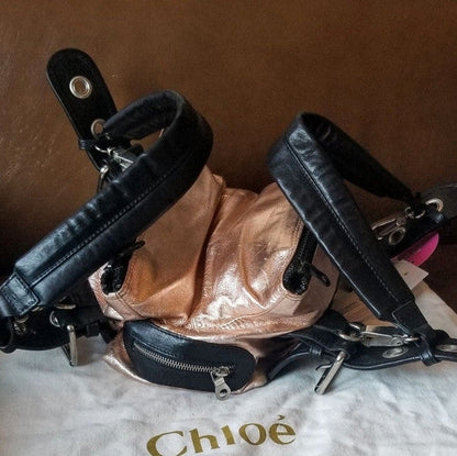 Chloe Metallic Calfskin Tote🖤🍫
