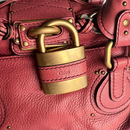 Rare Pink Chloe Paddington Bag With Gold Hardware🍒❤️‍🔥