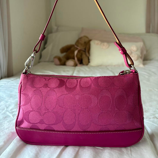 Rare Coach Hot Pink Demi Bag🍬⚡