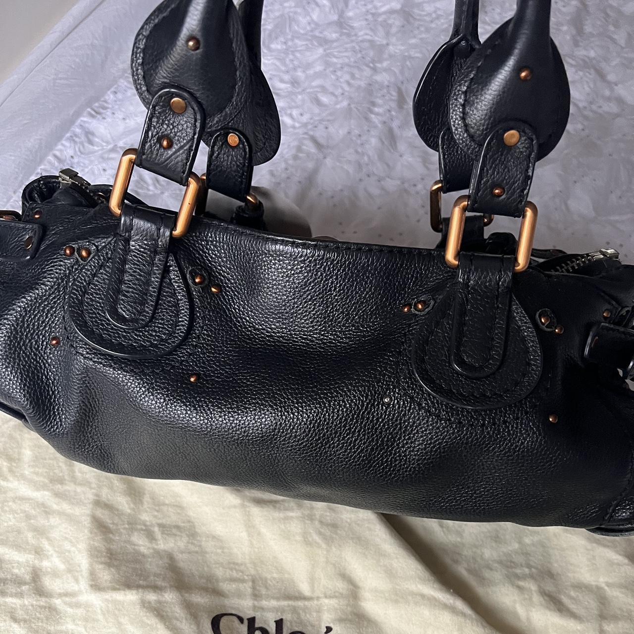 Stunning Authentic Black Chloe Paddington Bag With Bronze Hardware And Crystal Lock💙🌀