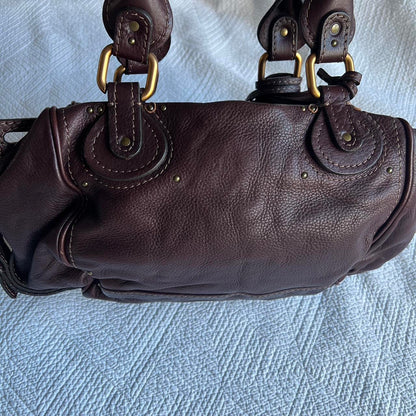Brown Chloe Paddington Bag With Gold Hardware🤎🌆