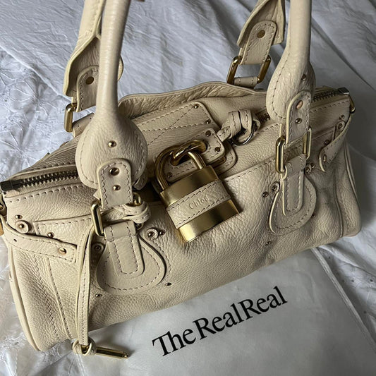 Authentic Cream Chloe Paddington Bag With Gold Hardware✨🔥